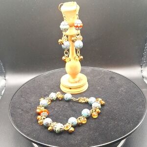 Elegant Handmade Multicolor Beaded Jewelry Set